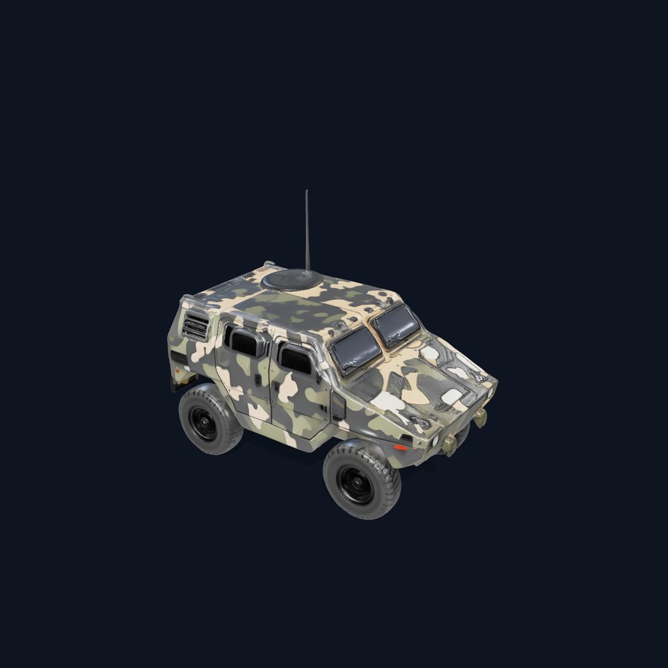 Camouflage Armored Vehicle model pack
