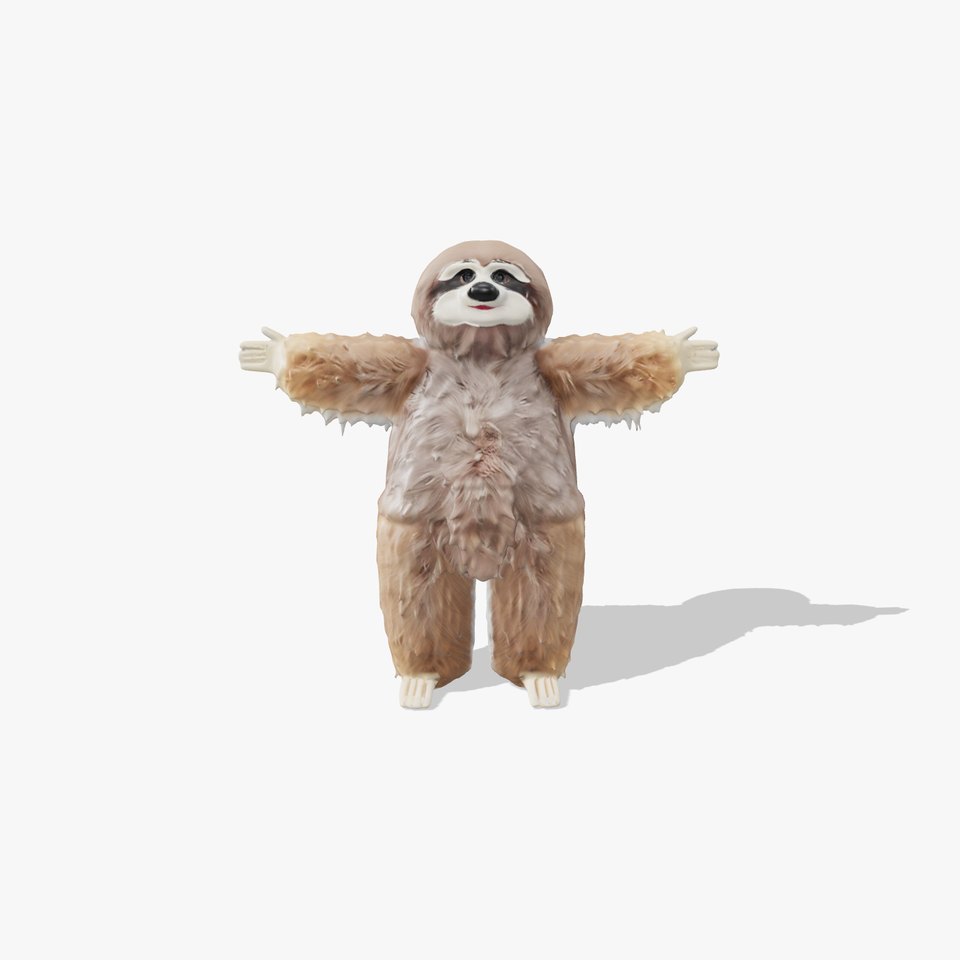 Joyful Sloth Plush model pack viewer poster