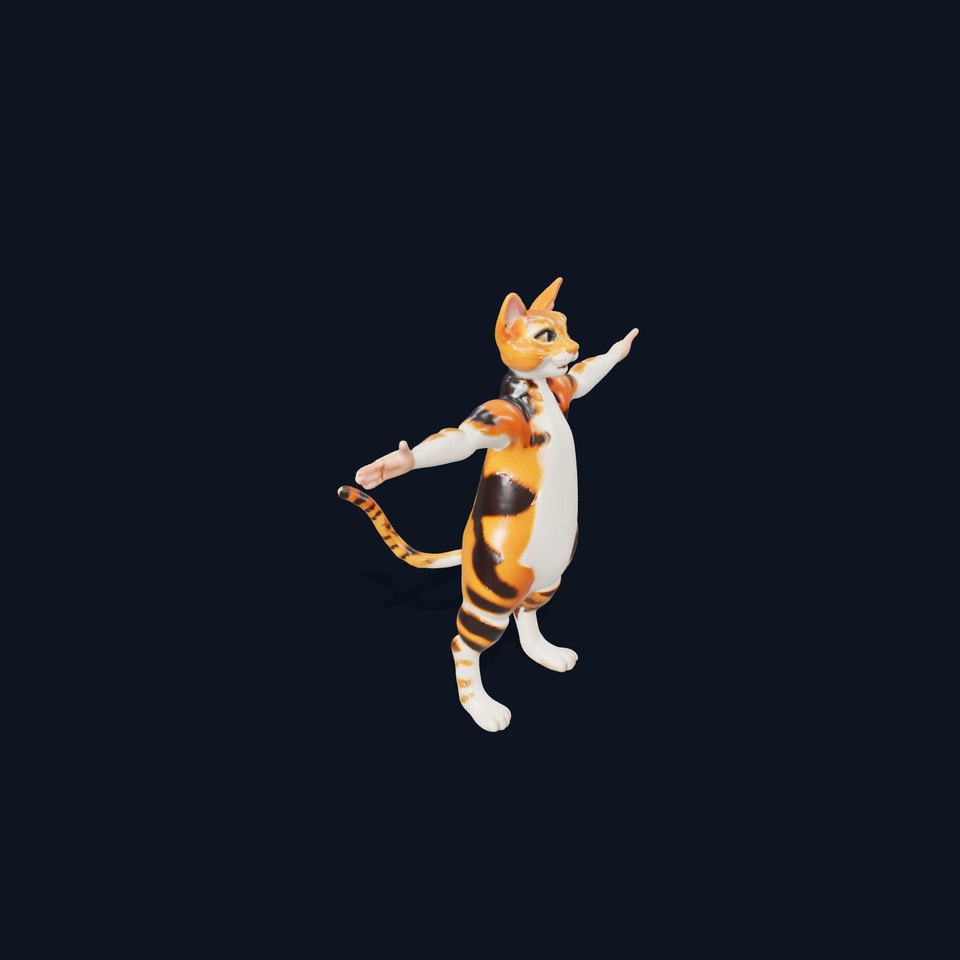 Animated Calico Cat model pack