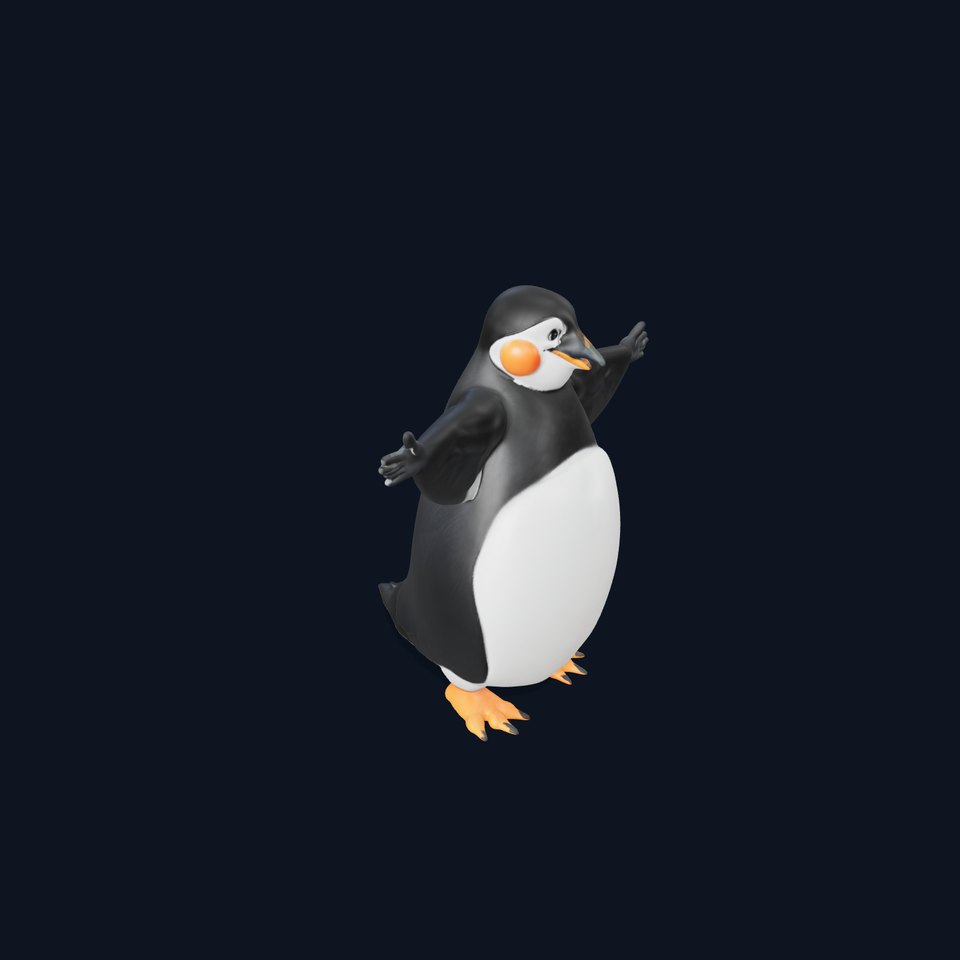 Joyful Penguin Character model pack