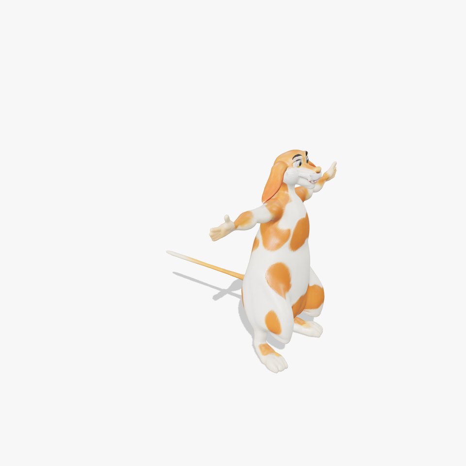 Spotted Rabbit Character model pack