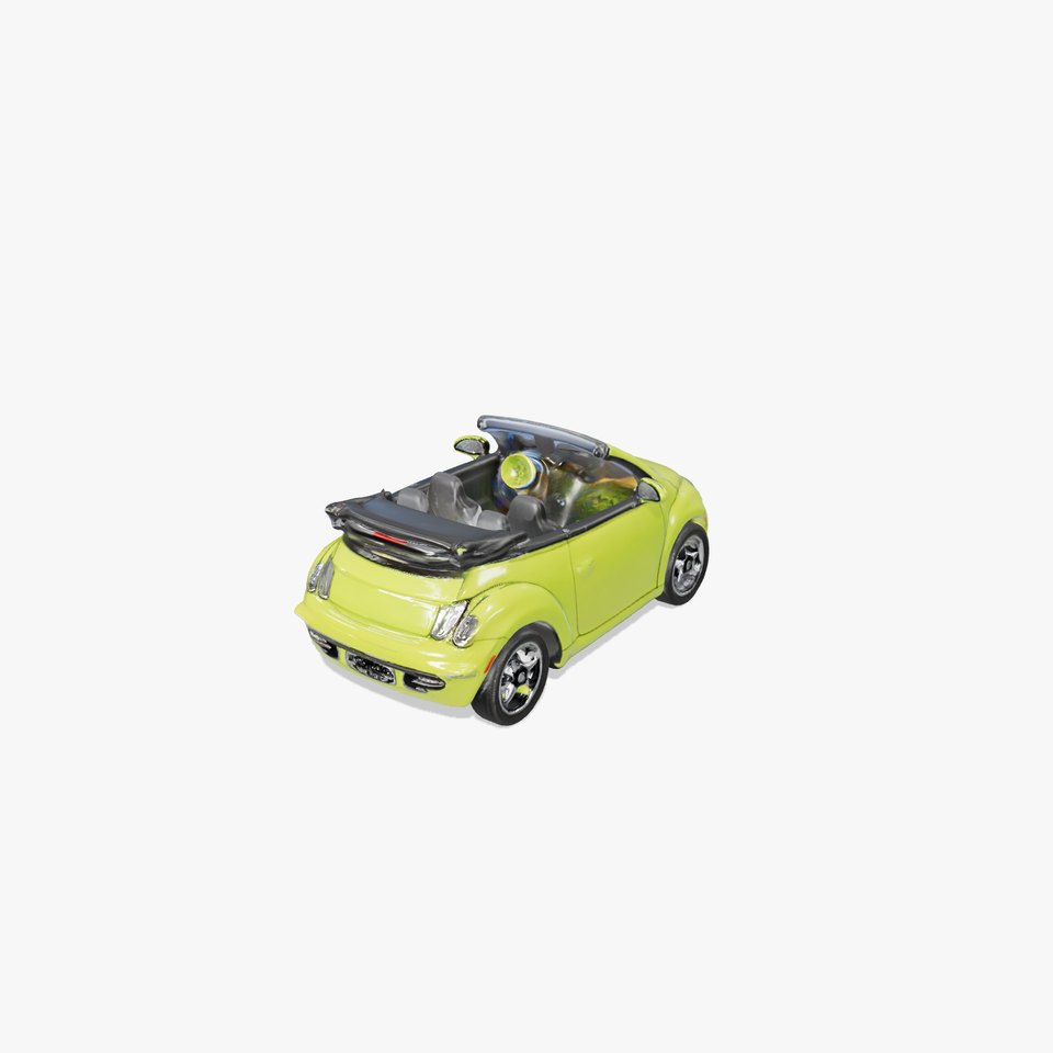 Lime Green Convertible model pack viewer poster