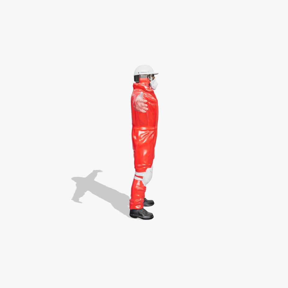 Red Protective Suit model pack