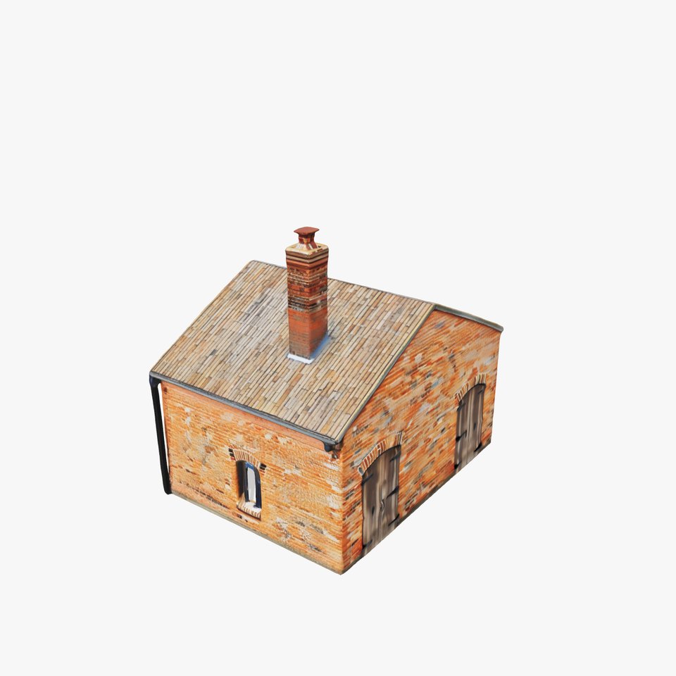 Rustic Brick House model pack
