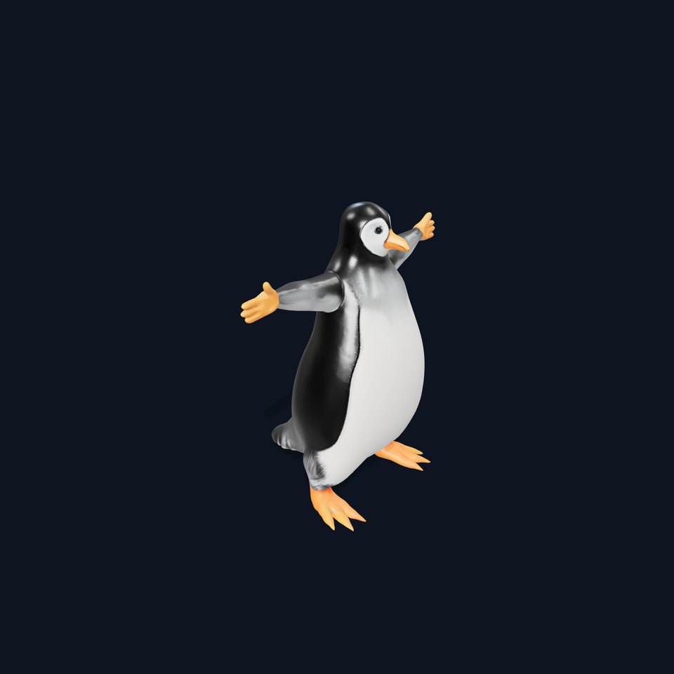 Playful Penguin Character model pack