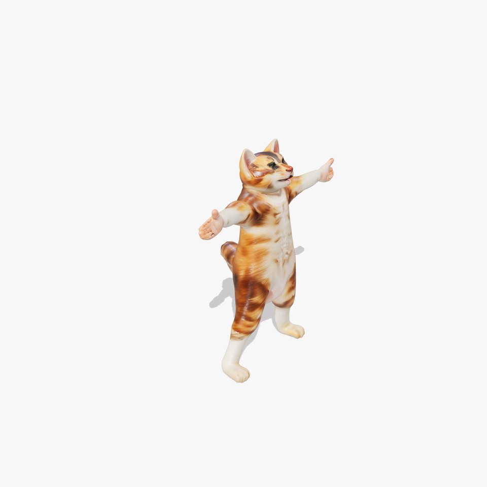 Playful Tabby Cat model pack