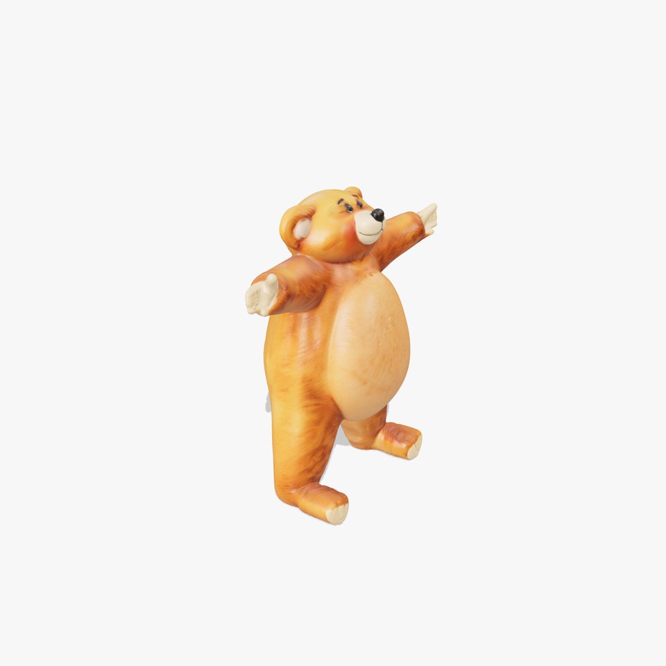 Cuddly Orange Bear model pack