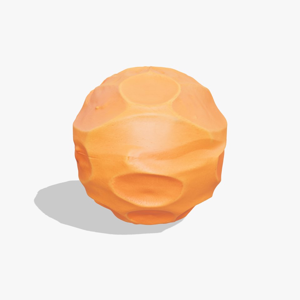 Orange Lunar Crater HQ PBR Textures Set viewer poster