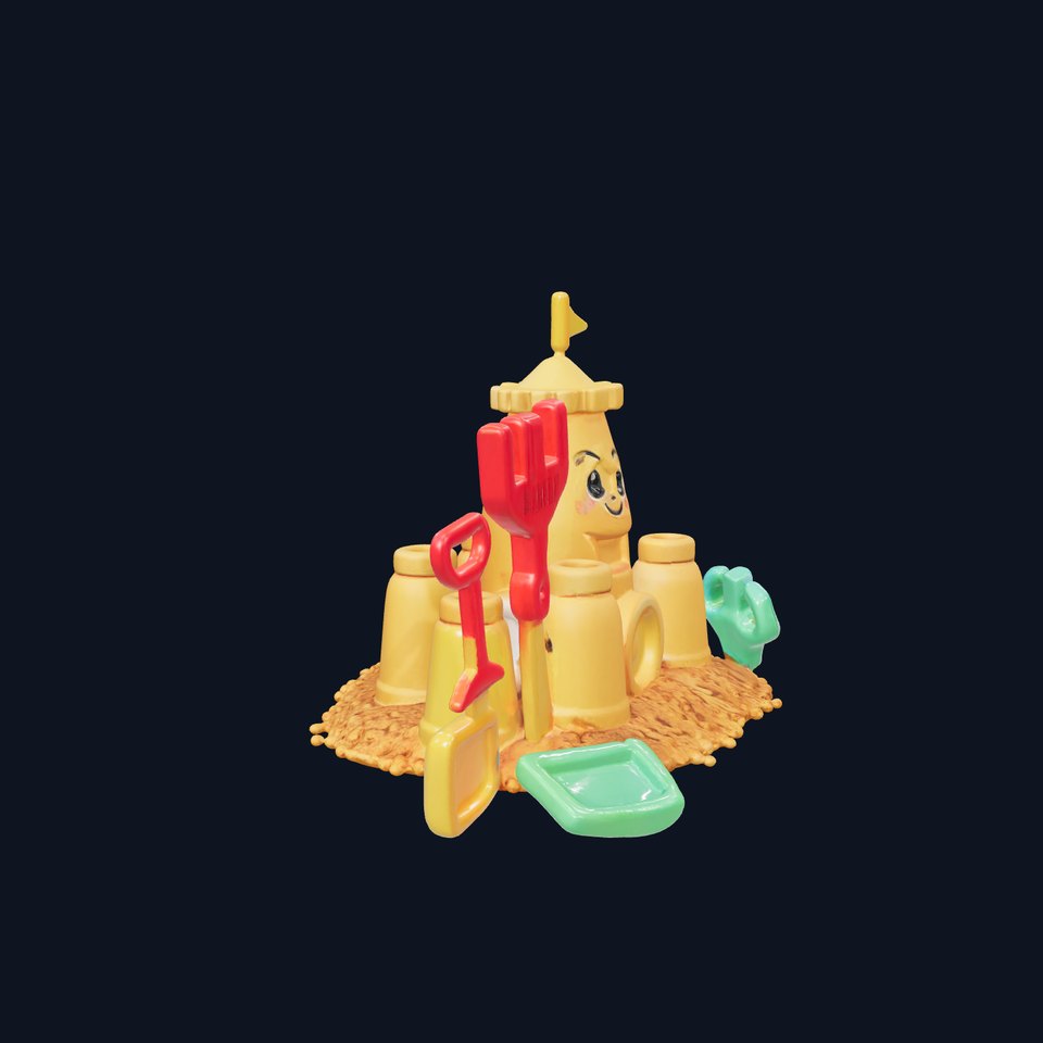 Cheerful Sandcastle model pack