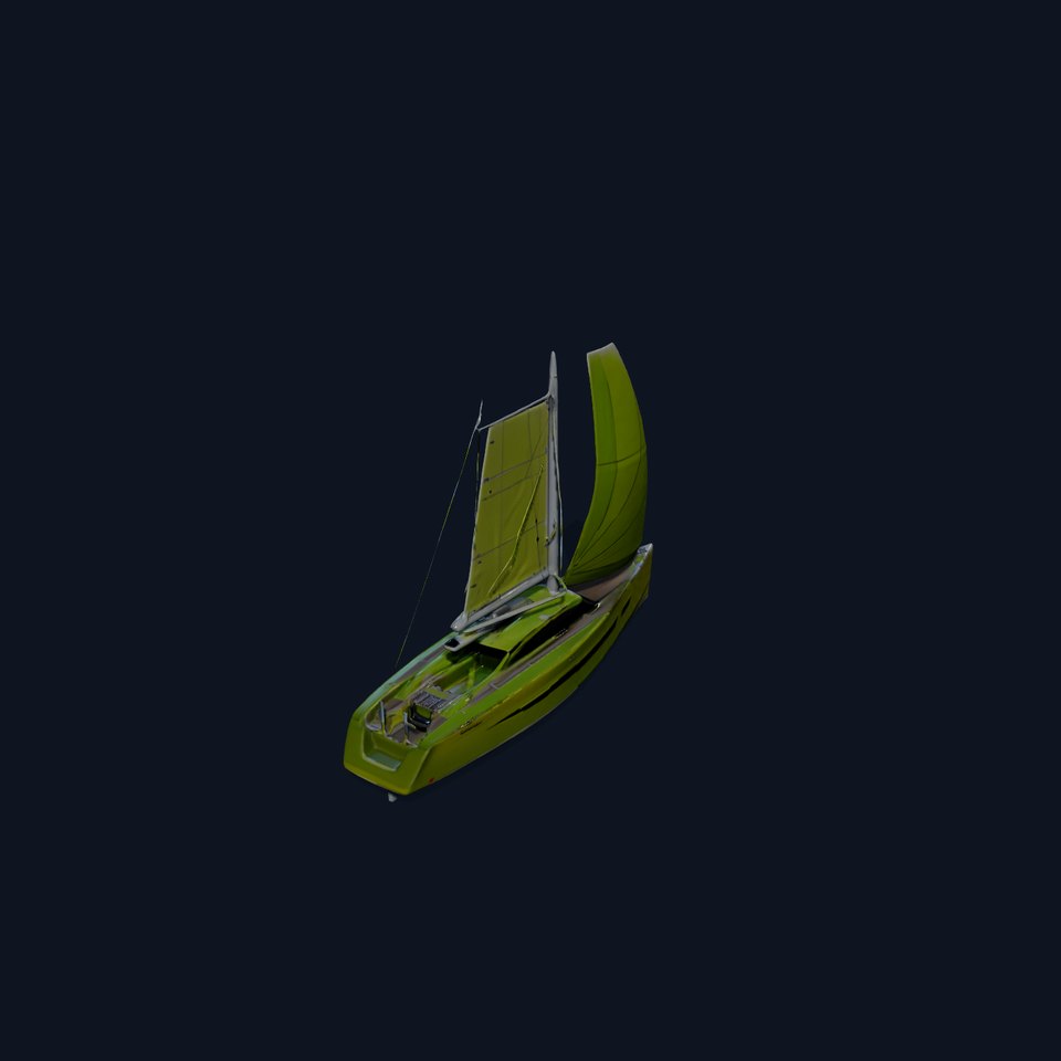 Lime Green Yacht model pack