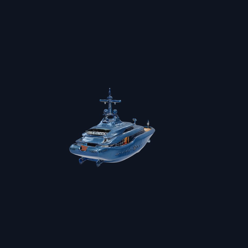 Sleek Luxury Yacht model pack