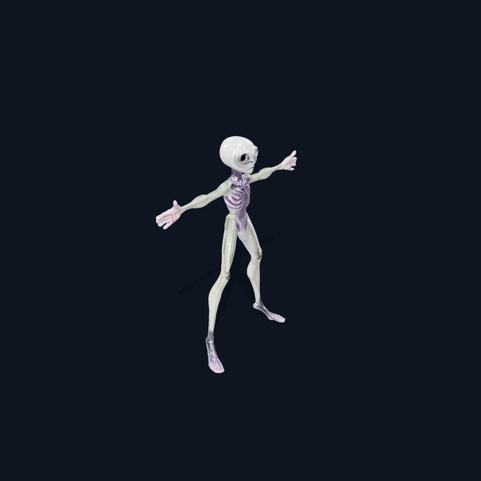 Alien Creature Gray model pack viewer poster