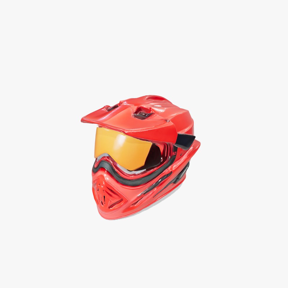 Red Racing Helmet model pack
