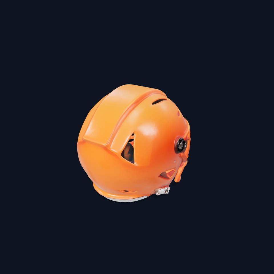 Vibrant Orange Helmet model pack
