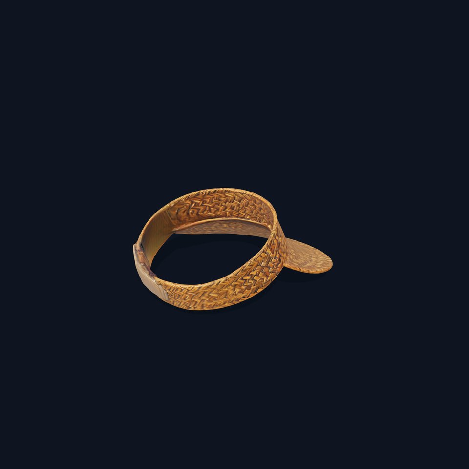 Natural Straw Sun Visor model pack