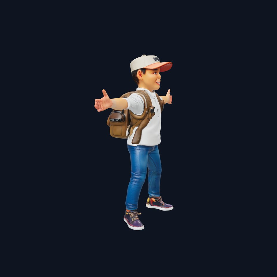 Cheerful Boy Adventure model pack