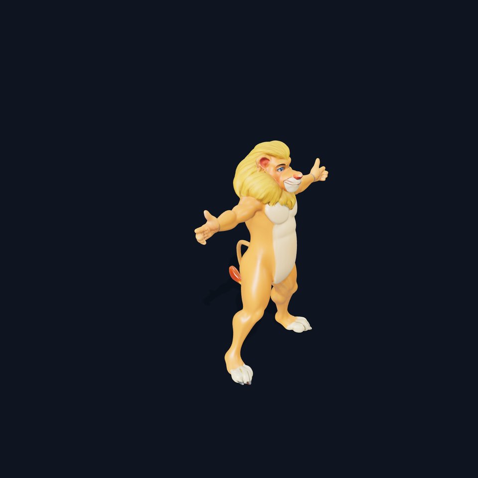 Majestic Lion Character model pack