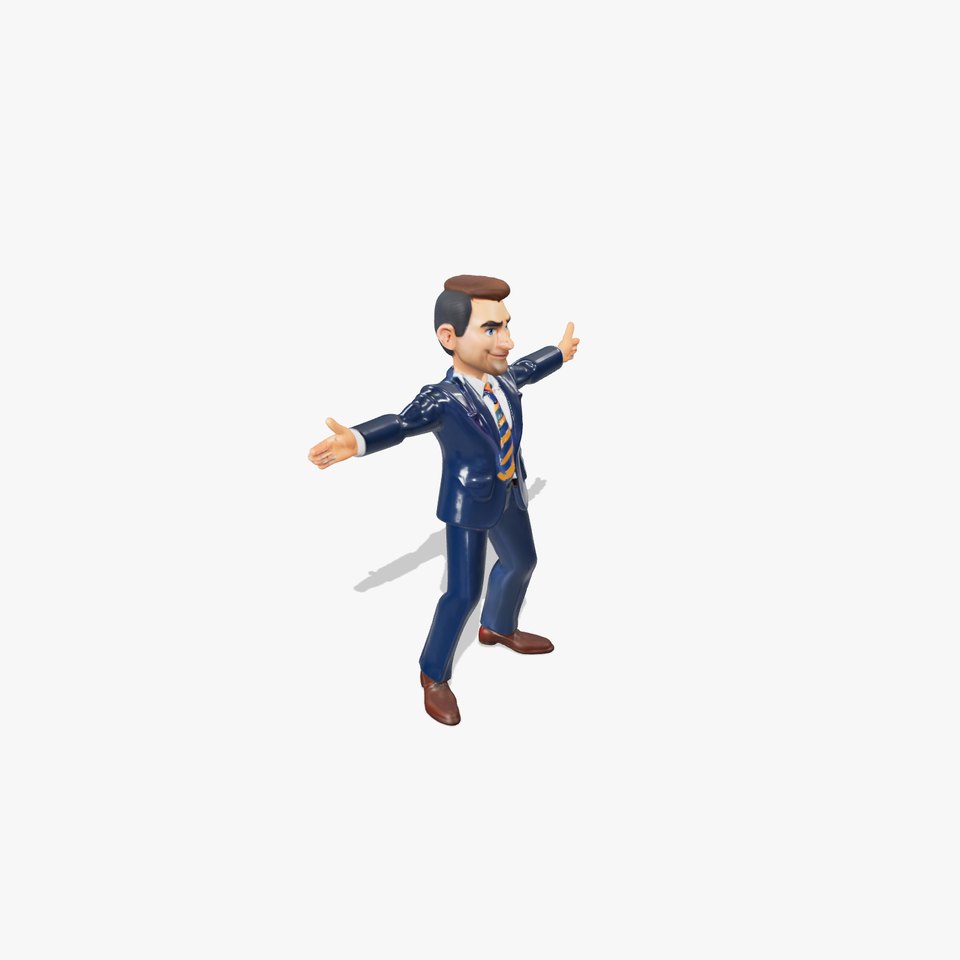 Businessman Character model pack viewer poster