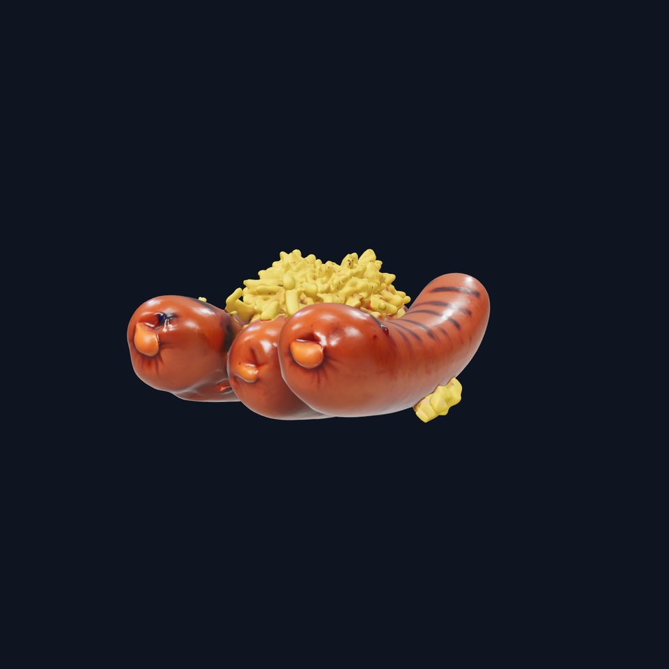 Grilled Sausage Plate model pack