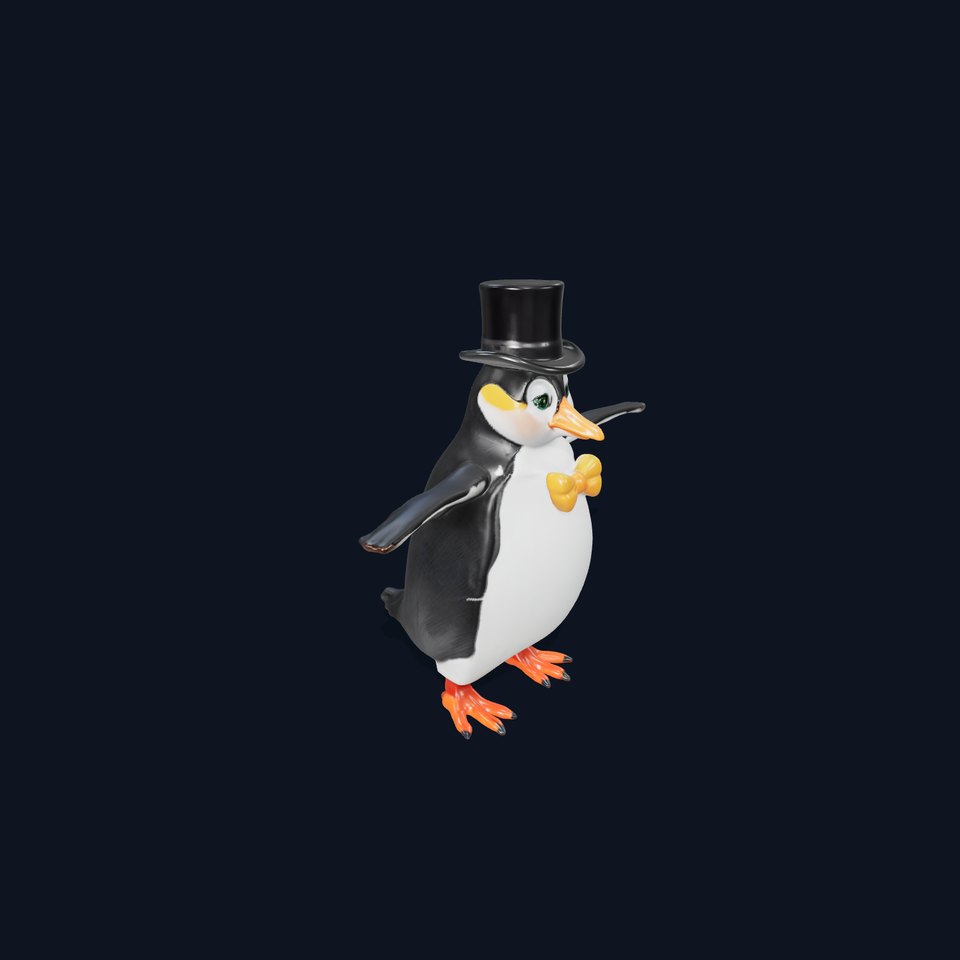 Charming Penguin model pack