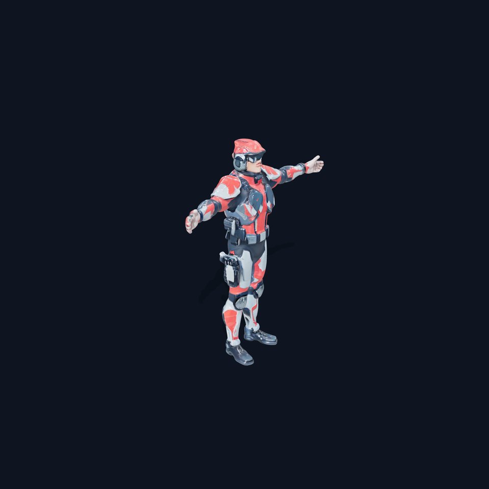 Futuristic Soldier Armor model pack