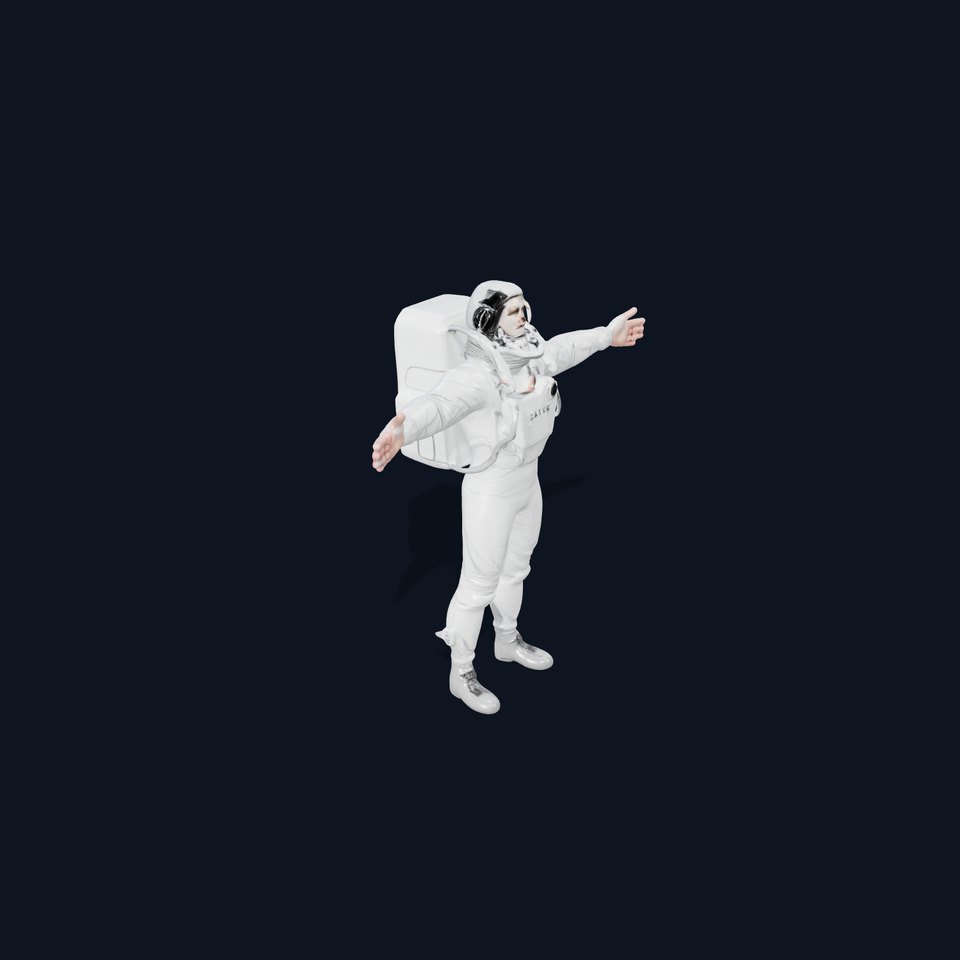 White Space Suit model pack