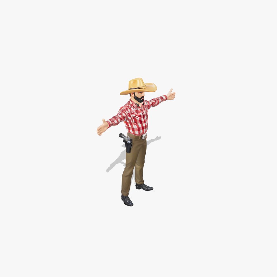 Cowboy Outfit Character model pack