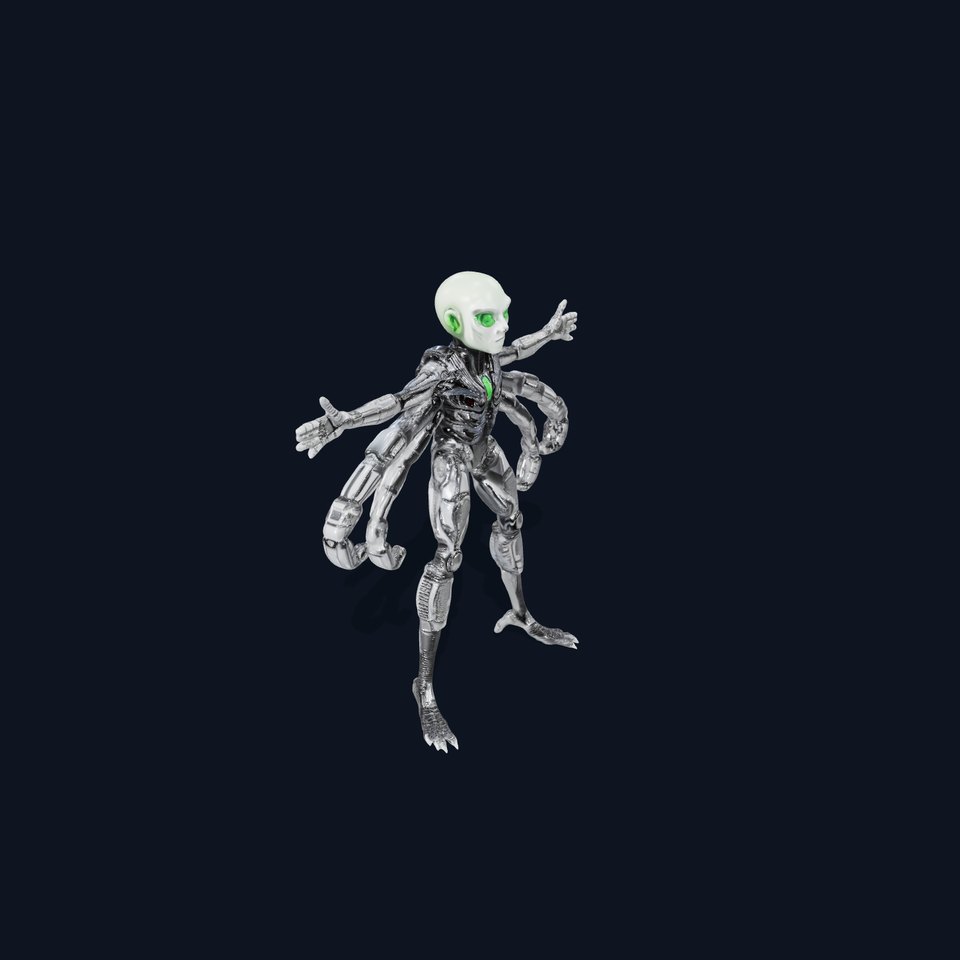Cyber Alien Warrior model pack