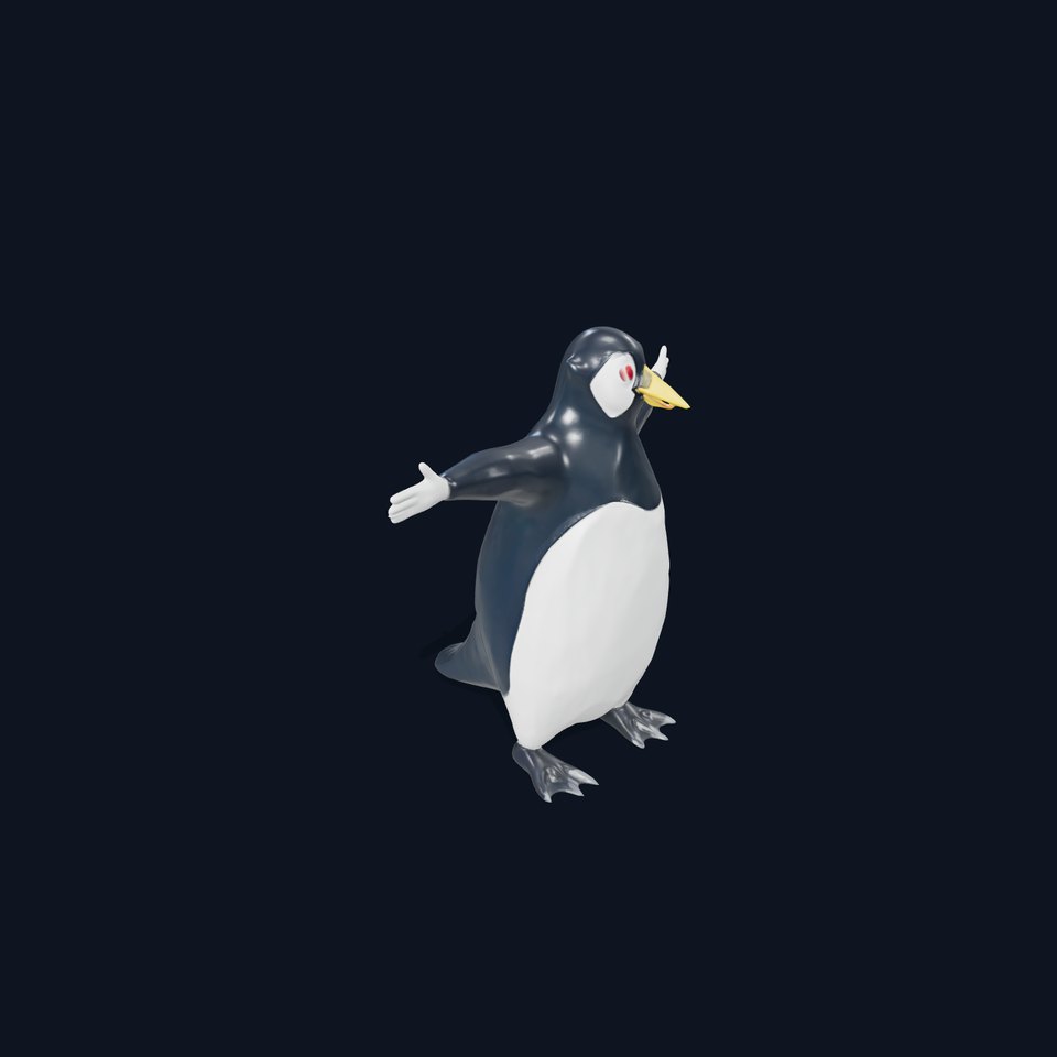 Charming Penguin Character model pack