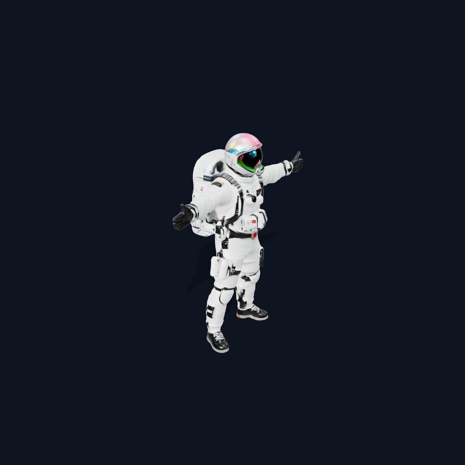 Pristine Astronaut Suit model pack viewer poster