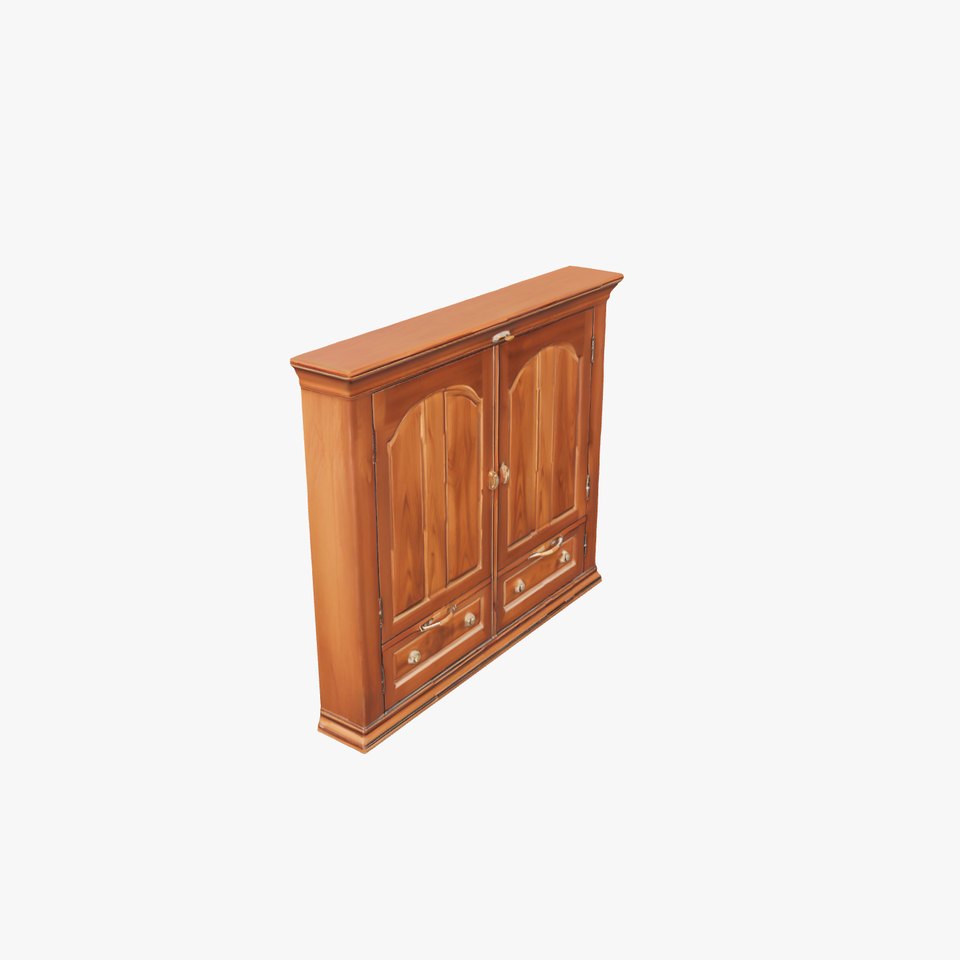 Classic Wooden Cabinet model pack viewer poster