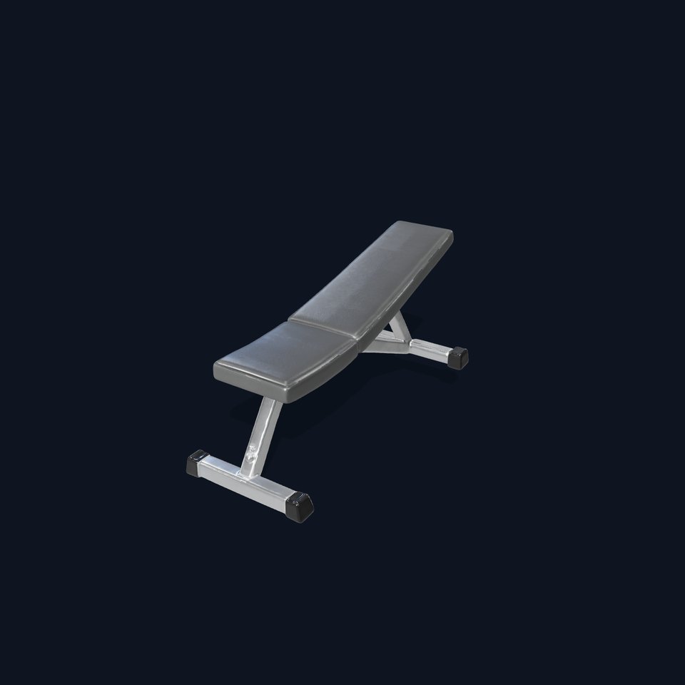 Sleek Workout Bench model pack viewer poster