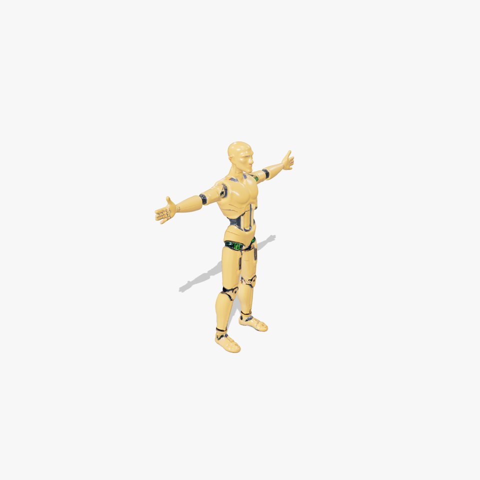 Gold Android Robot model pack