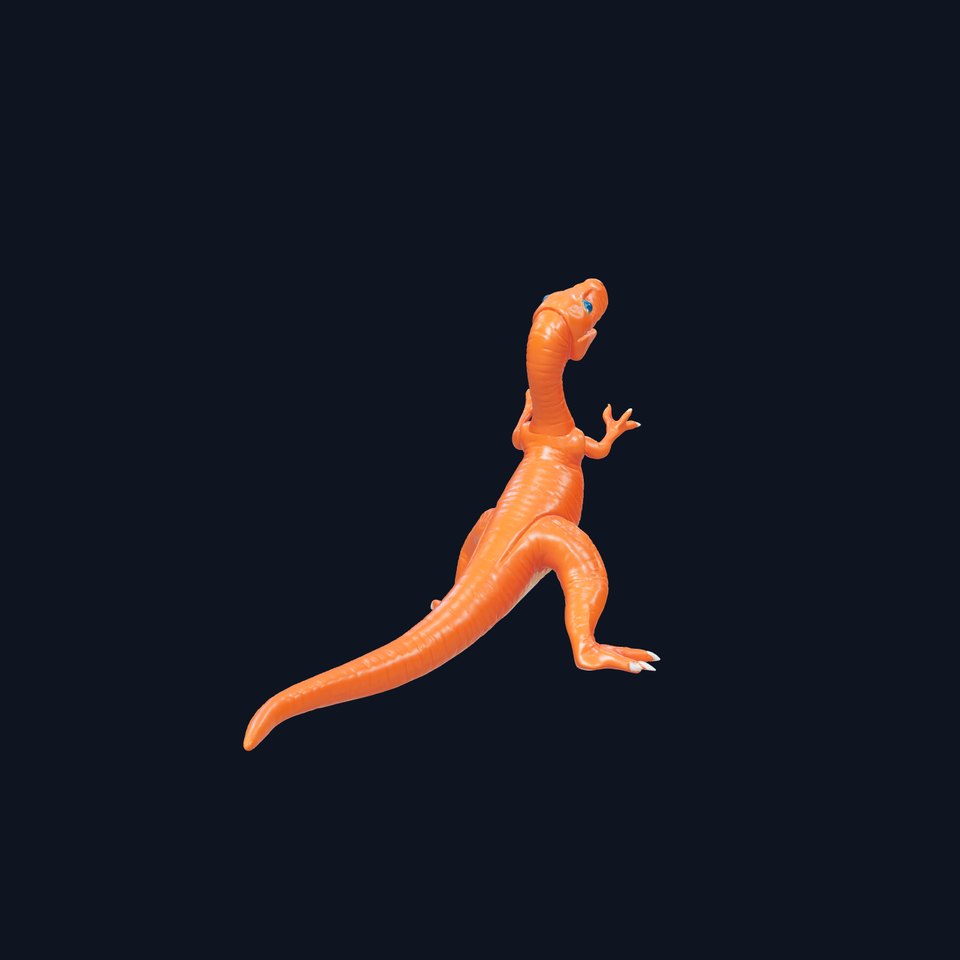Orange Dinosaur Figure model pack