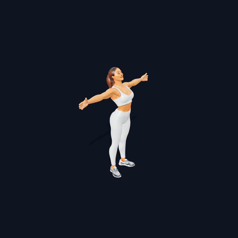 Athletic Woman Fitness model pack viewer poster