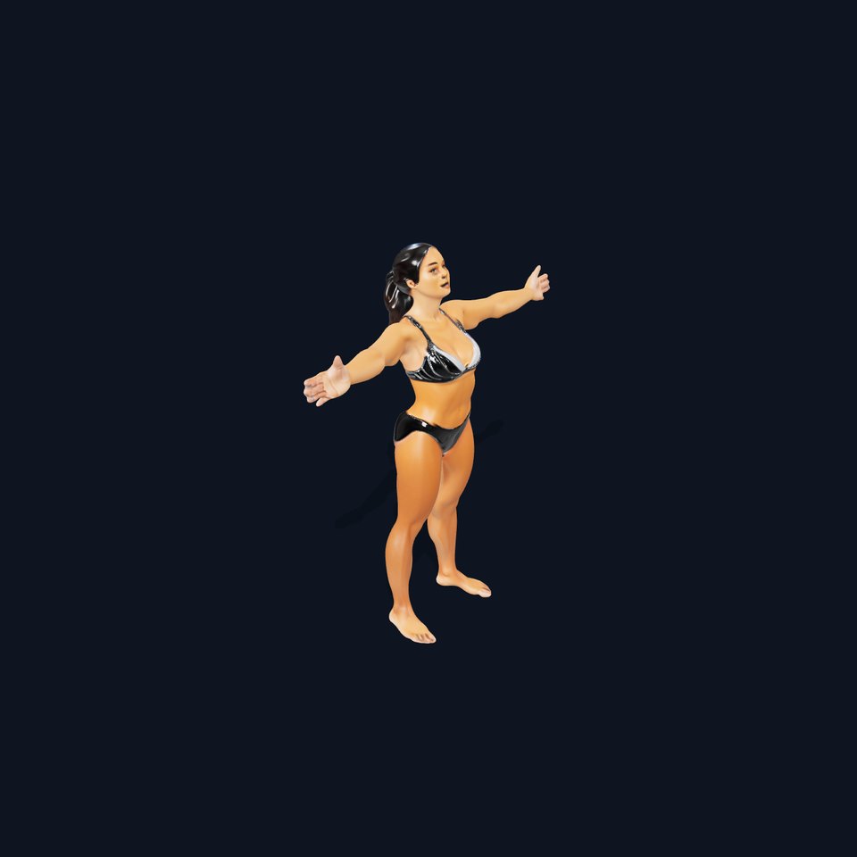 Athletic Female Figure model pack