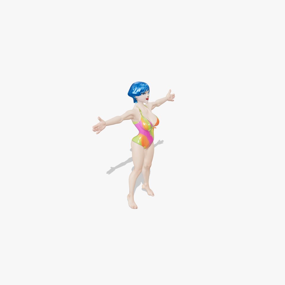 Vibrant Swimsuit Character model pack