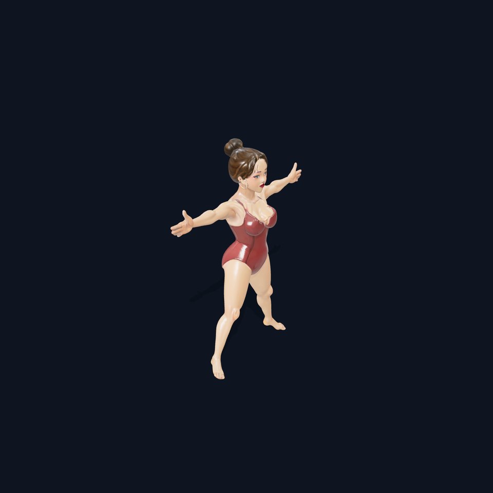 Stylized Swimsuit Character model pack