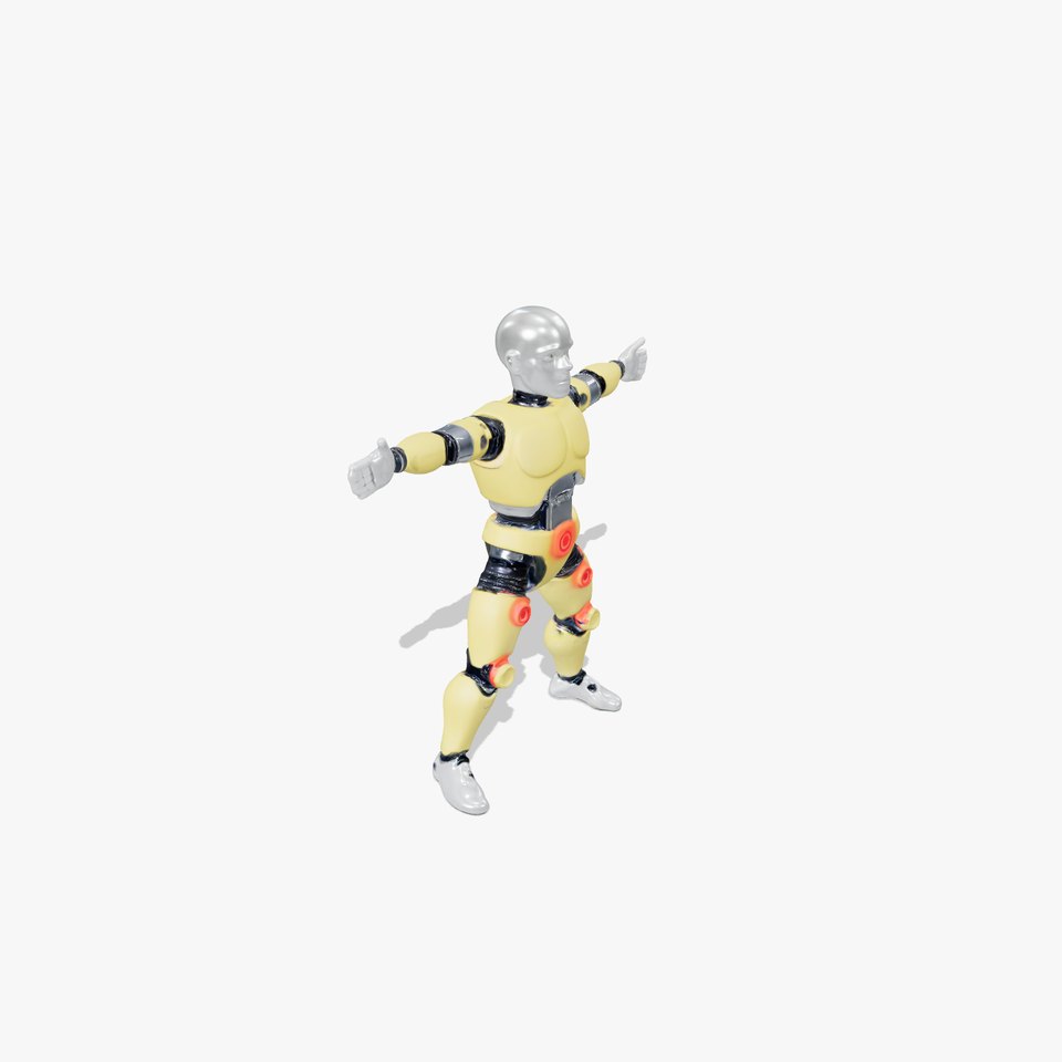 Yellow Humanoid Robot model pack
