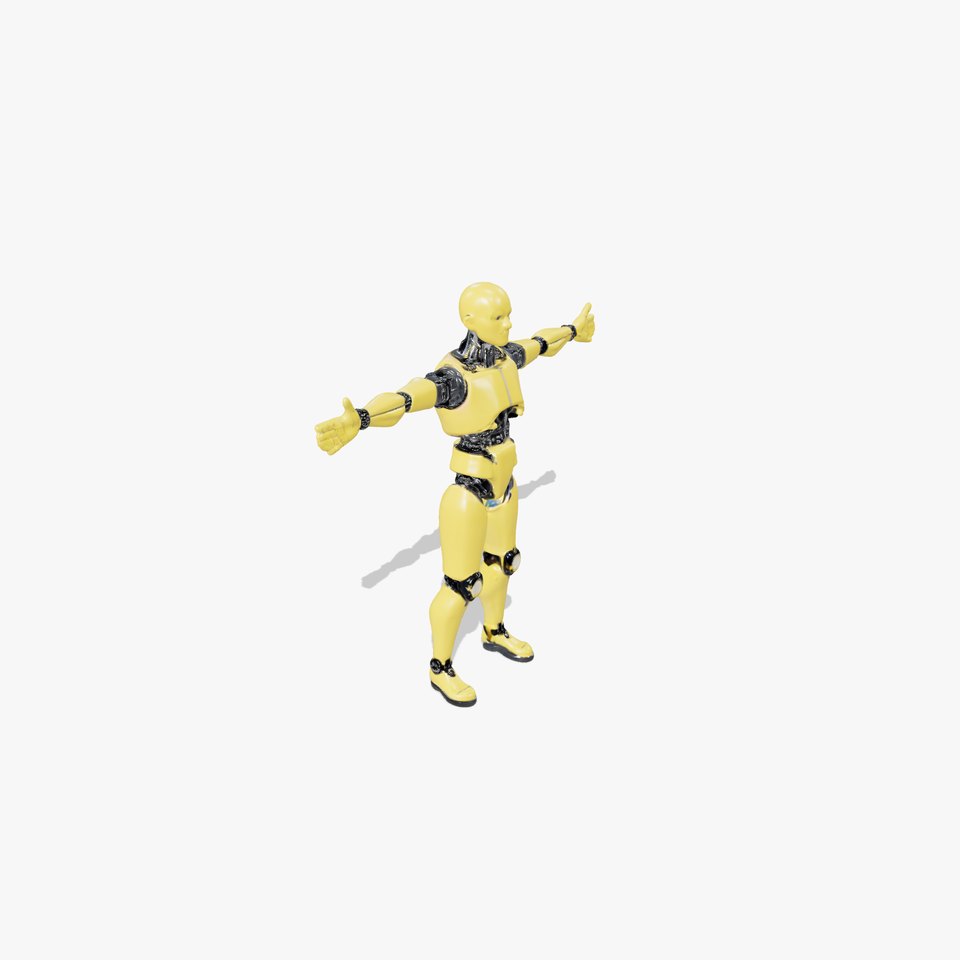 Yellow Robot Android model pack