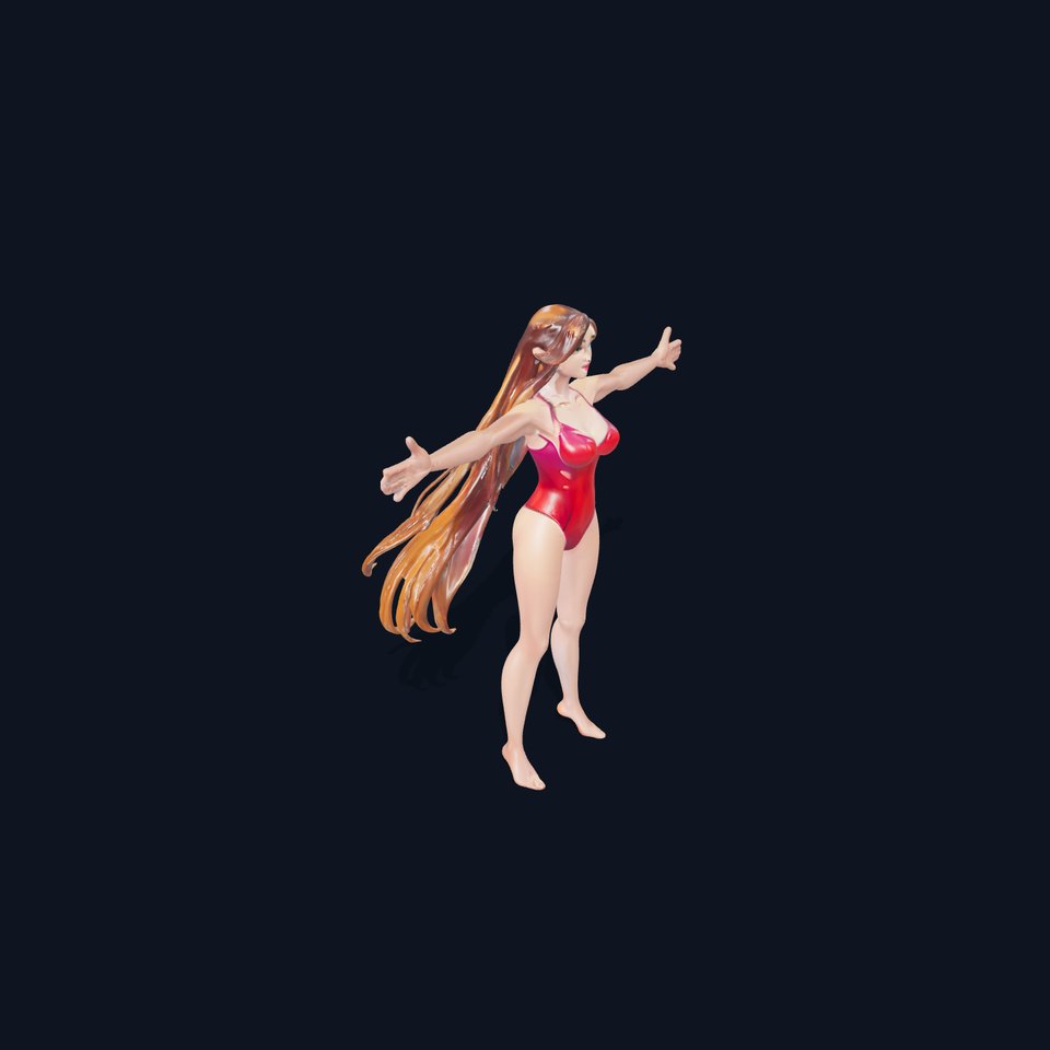 Dynamic Swimsuit Character model pack