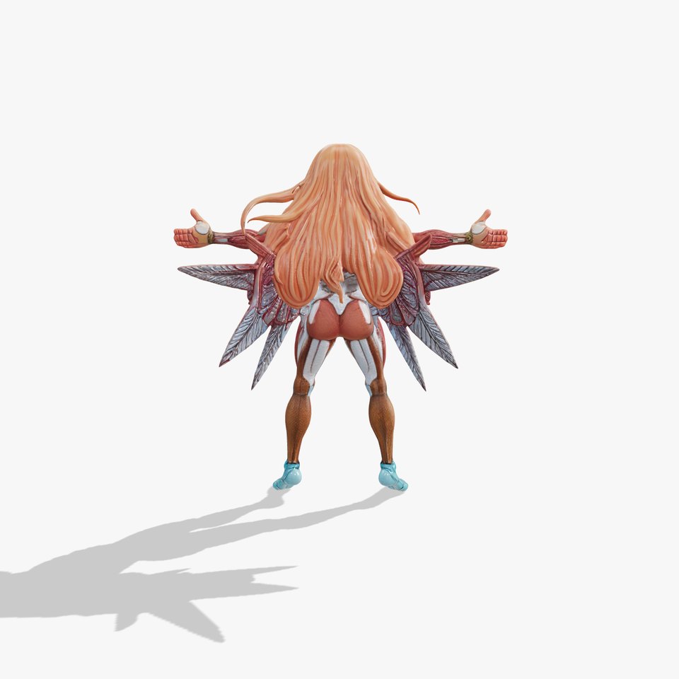 Winged Anatomical Fairy model pack viewer poster