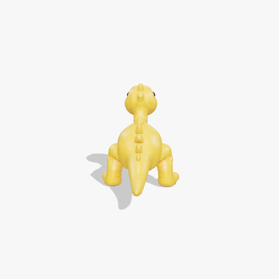 Cheerful Yellow Dinosaur model pack
