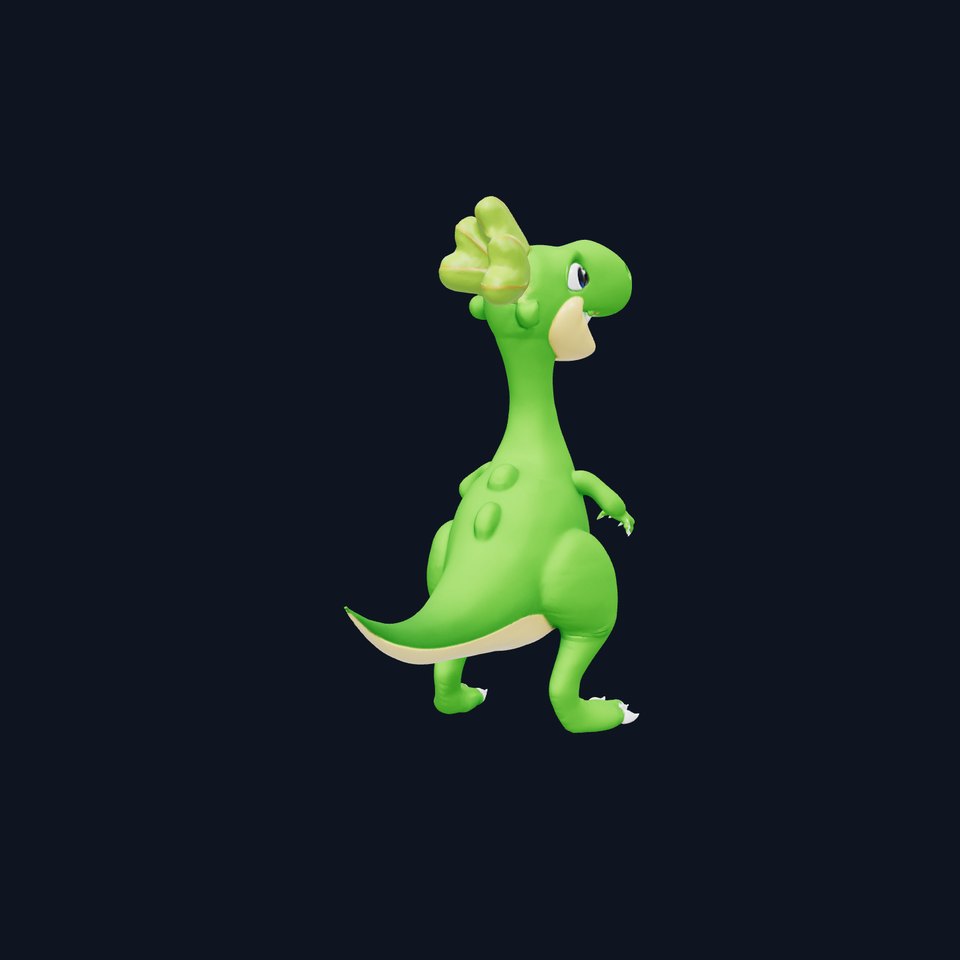 Playful Dinosaur Cartoon model pack viewer poster