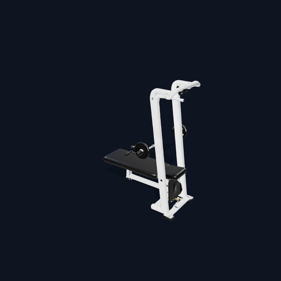 White Gym Equipment model pack viewer poster