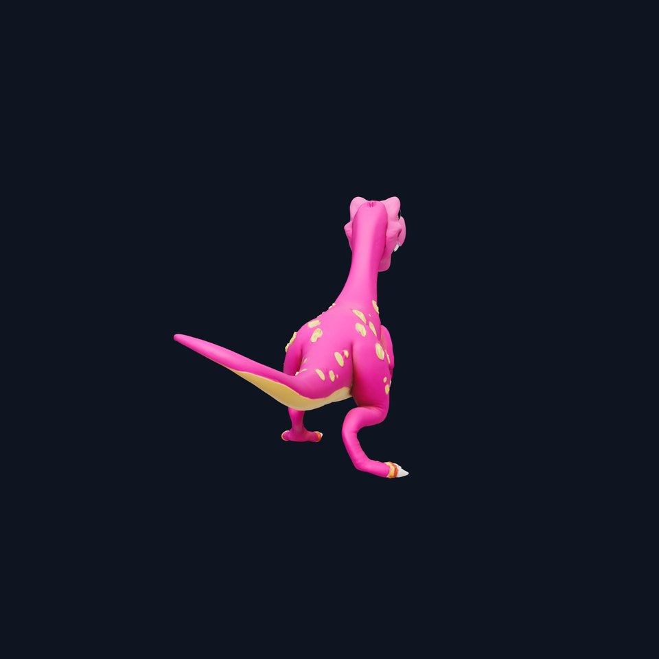 Playful Purple Dinosaur model pack