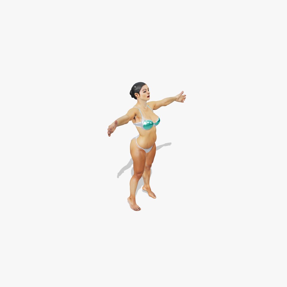 Holographic Swimsuit Female model pack