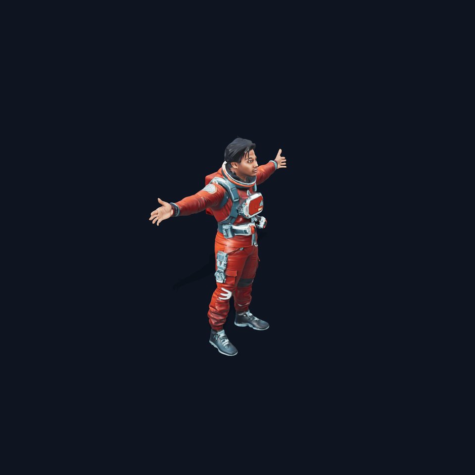 Red Space Suit model pack