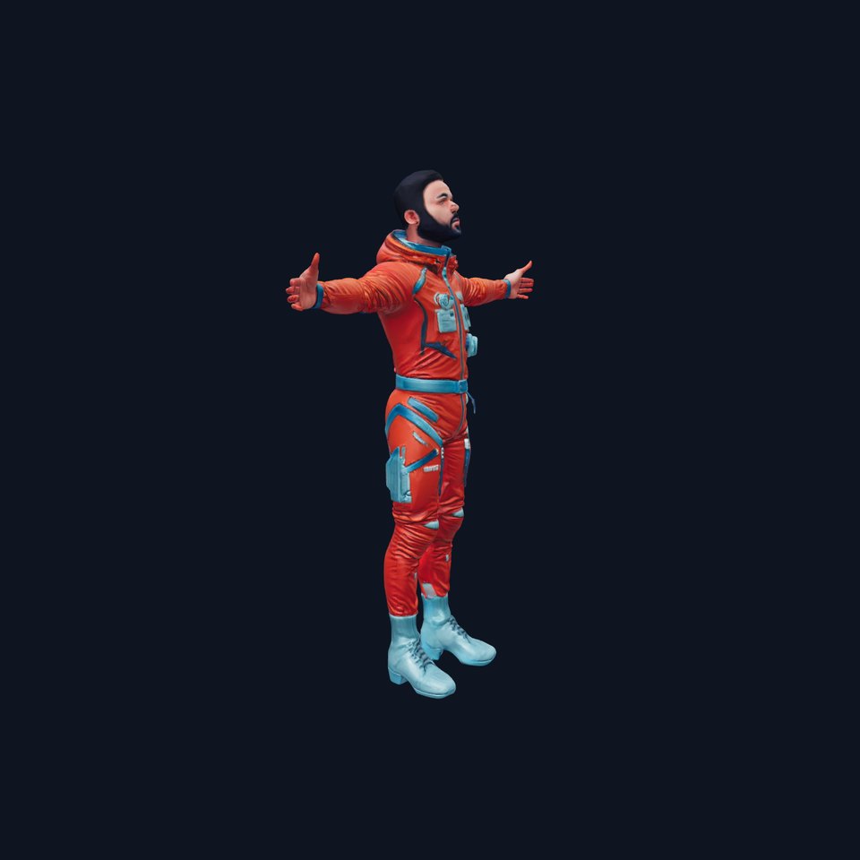 Orange Space Explorer model pack