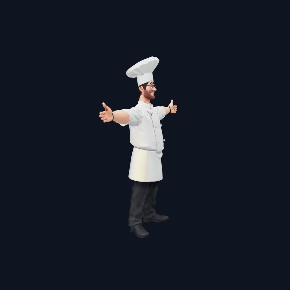 Charming Chef Character model pack